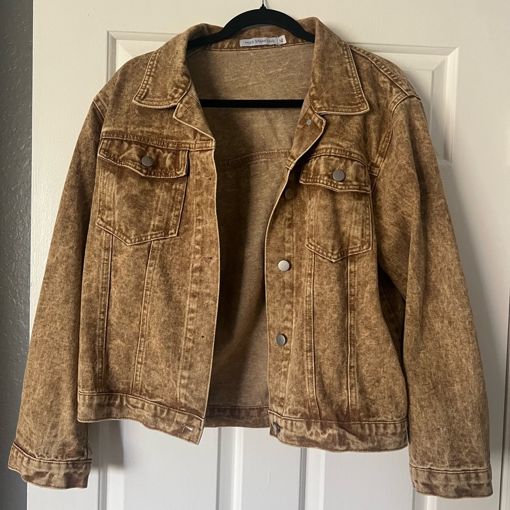 Brown denim jacket